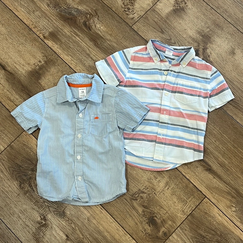 Bundle of 2 Boys Button Down Shirts
